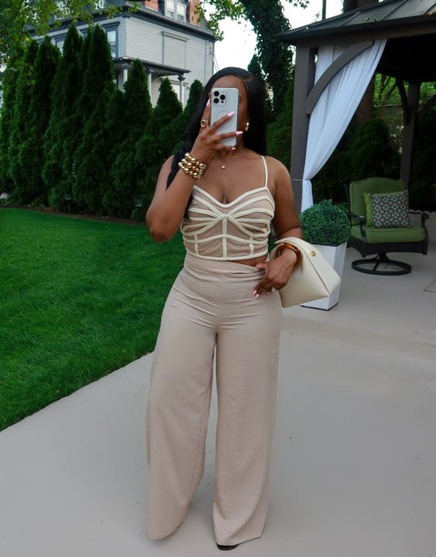 Kara Pants Set(Natural) - Fitz Clothing