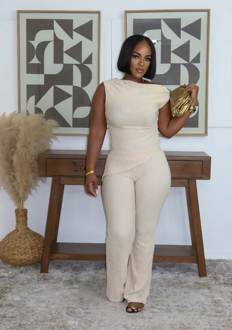 Tiana Pants Set (Ivory)