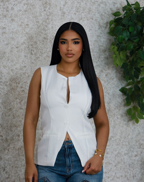 Avi Vest (White) - Fitz Clothing