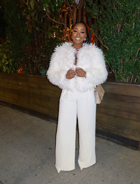 Boss Up Fur Jacket (Cream)