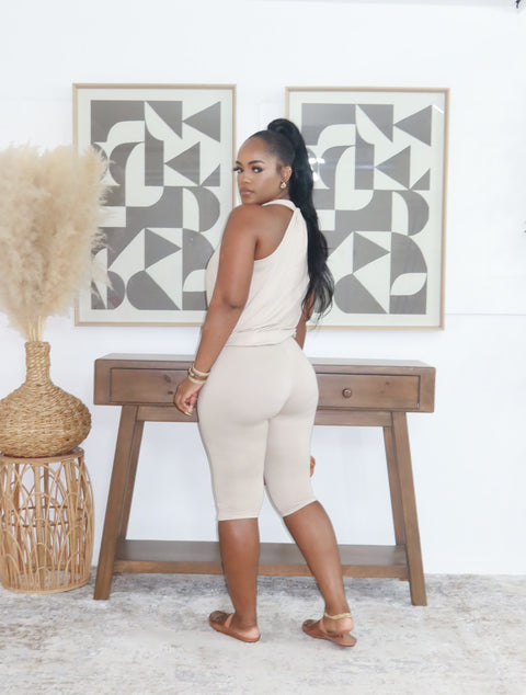 Talk To Me Lounge Set( Nude)