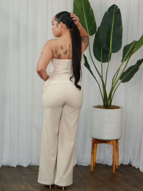 Eve Pants Set(Beige)
