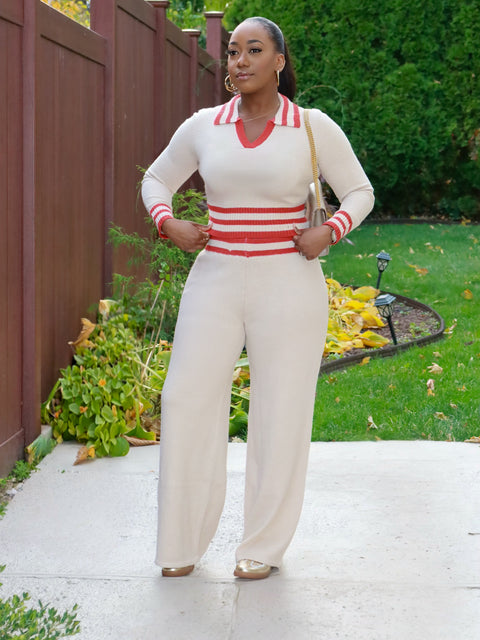 Tallis Sweater Set (Taupe)