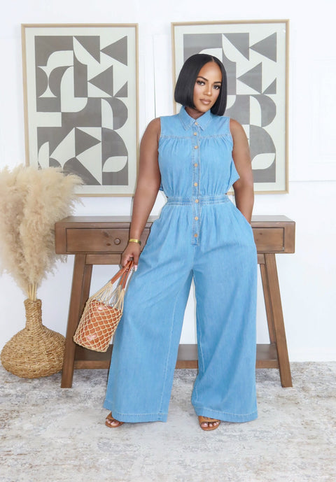 Deveka Denim Jumpsuit