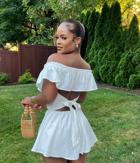 TALLY ROMPER (WHITE) - Fitz Clothing